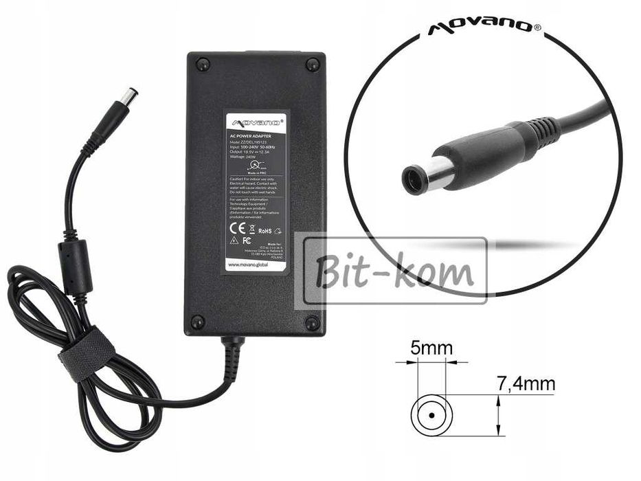 Zasilacz do DELL Alienware M17 M18 Precision 7710 M6600 / 19.5V 12.3A 240W