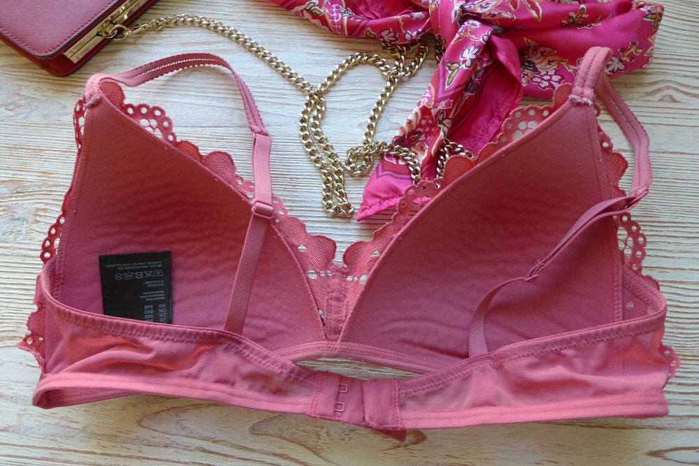 H&M malwowy skandynawski 80B 75B stanik bra biustonosz codzienny ładny
