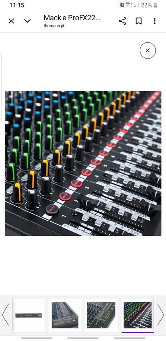 Mesa mistura profx22v3 profissional