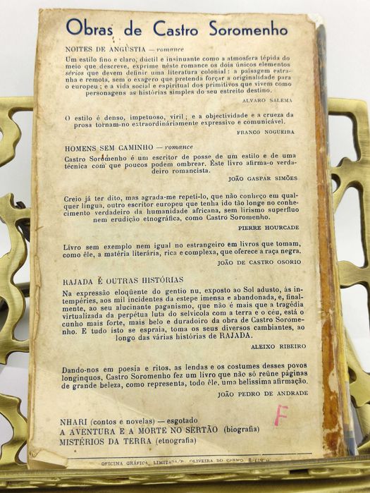 Livro "A Expedição ao País do Oiro Branco", de Castro Soromenho (1944)