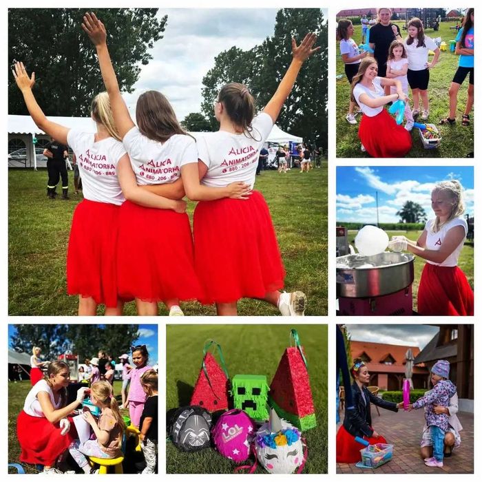 Animatorka Animacje WATA CUKROWA POPCORN Komunia Urodziny