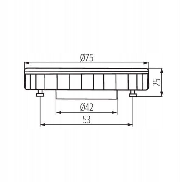 Żarówka LED GX53 9W biały zimny Kanlux