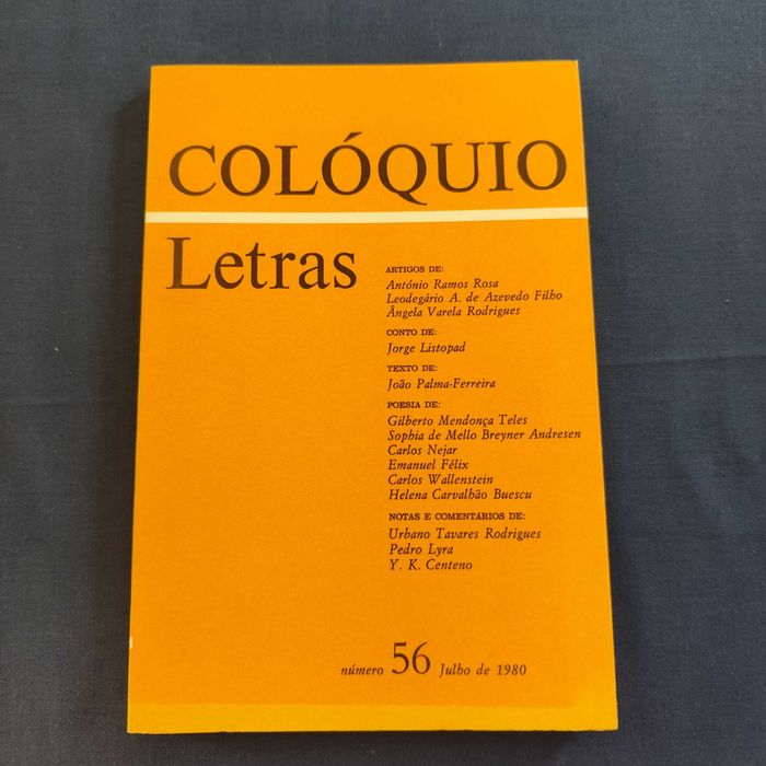 Revista Colóquio Letras 56 - Julho 1980