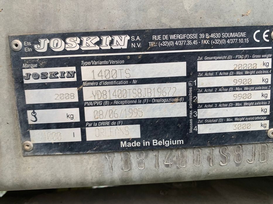 Beczkowóz joskin 14 000