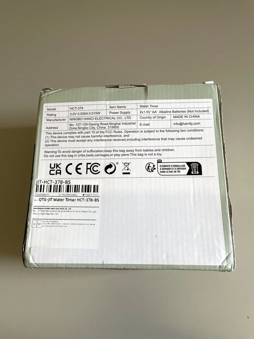 Trzykanałowy sterownik nawadniania Ehico HCT-378 | Programator ogrodu (2657).