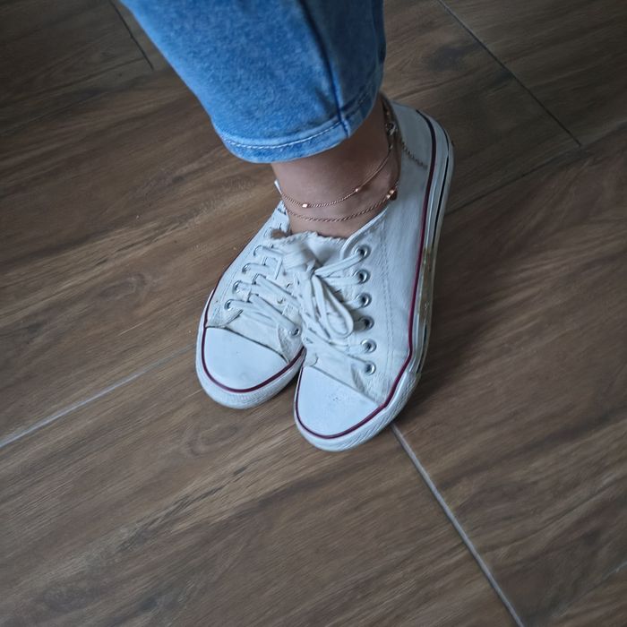 Białe tenisówki trampki Sinsay