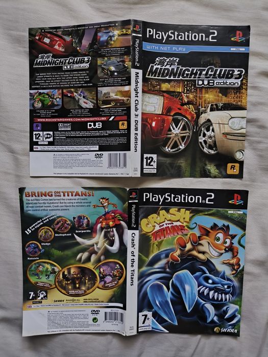 Various PlayStation 2 (PS2) Manuals/Labels/Covers64551412756609122