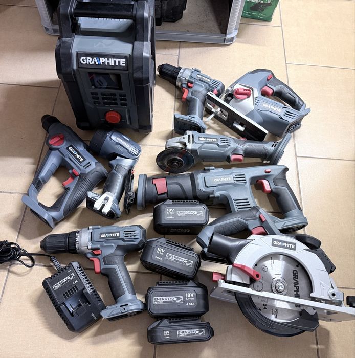 Mega Zestaw Narzędzi akumulatorowych Graphite.