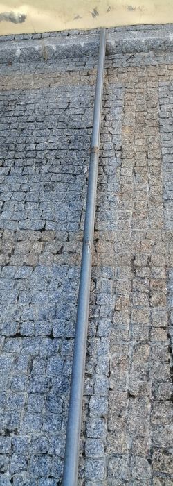Tubo galvanizado 6,04 metros e 4cm diâmetro