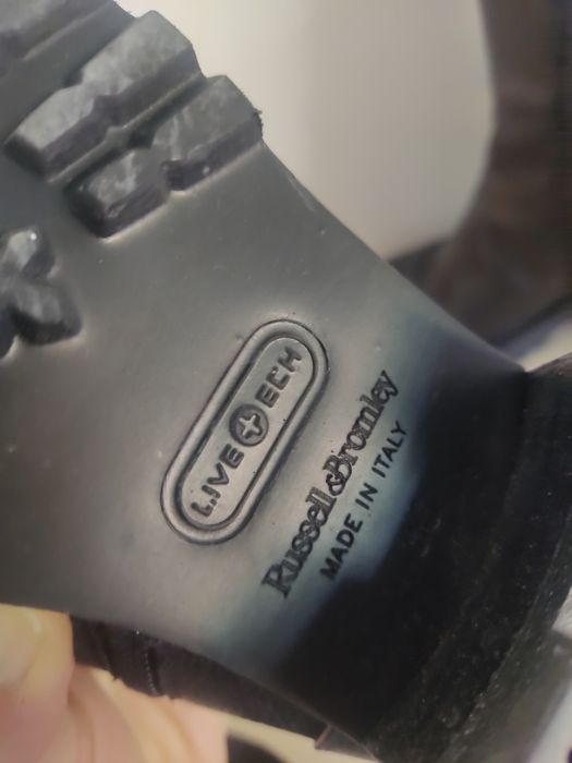 Botas pretas RUSSELL & BROMLEY  DYNAMO tam 36 biker