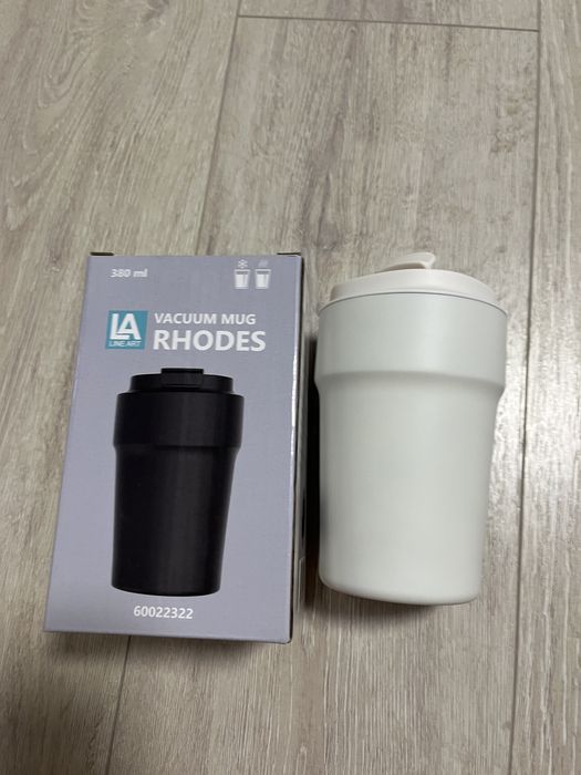 Термокружка Line Art Rhodes об'ємом 380 мл, біла