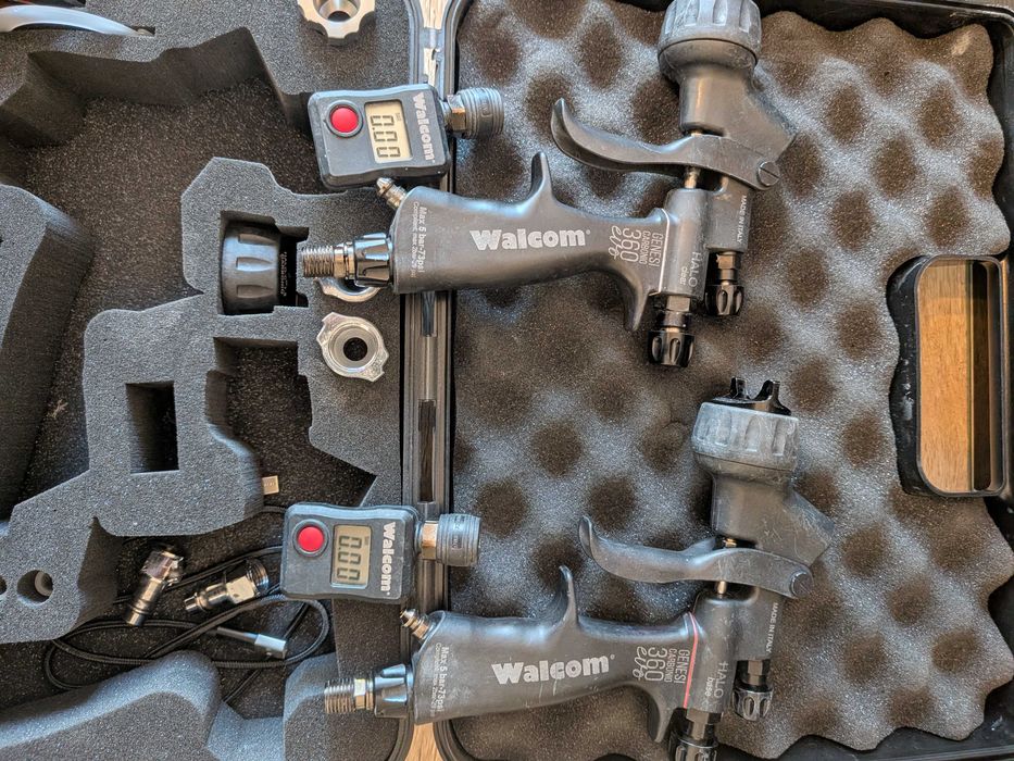 Pistolety lakiernicze Walcom Carbonio evo 1,3 halo base ,clear