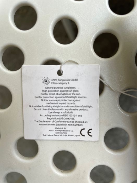 Óculos de sol filtro de Protecção categoria 3