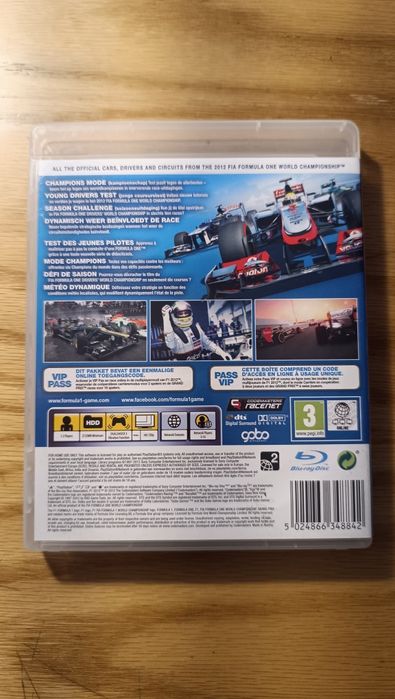 Jogo PlayStation 3 F1 2012