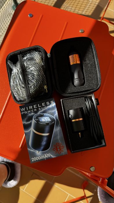 Máquina de tatuar Bishop Power Wand Packer + Bateria Wireless