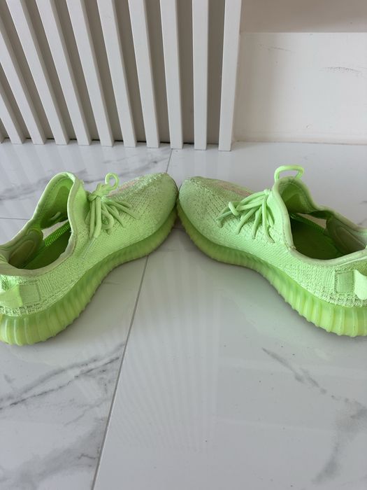 Adidas Yeezy 39 1/3 zieline neonowe