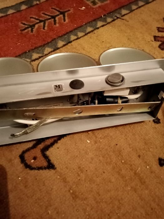 Kinkiet ścienny szklany aluminium3 sztuki