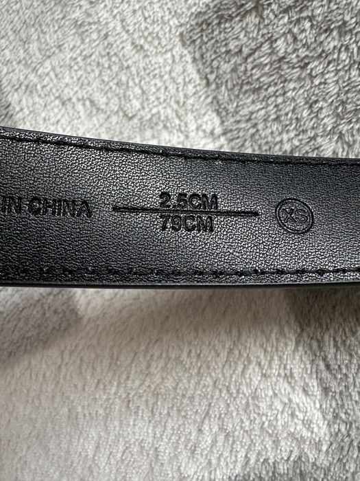 PINKO nowy czarny pasek ONDINA r. XS, szer. 2,5 cm
