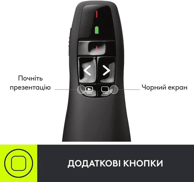 Бездротовий презентер Logitech R400
