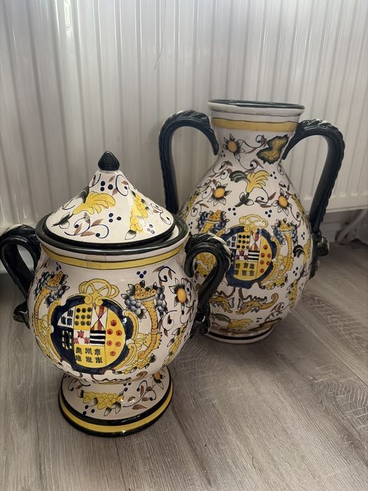 Ceraminczne, recznie malowane wazony
