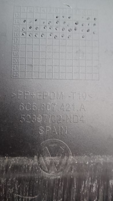 Parachoques VW polo 5 para choques 2015