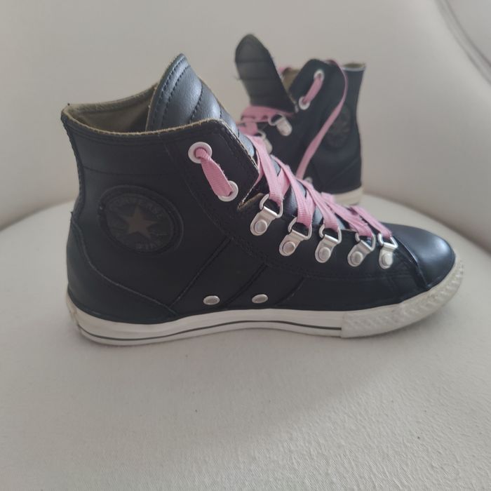 Ténis sapatilhas - All Star - pele preta - casual - 35