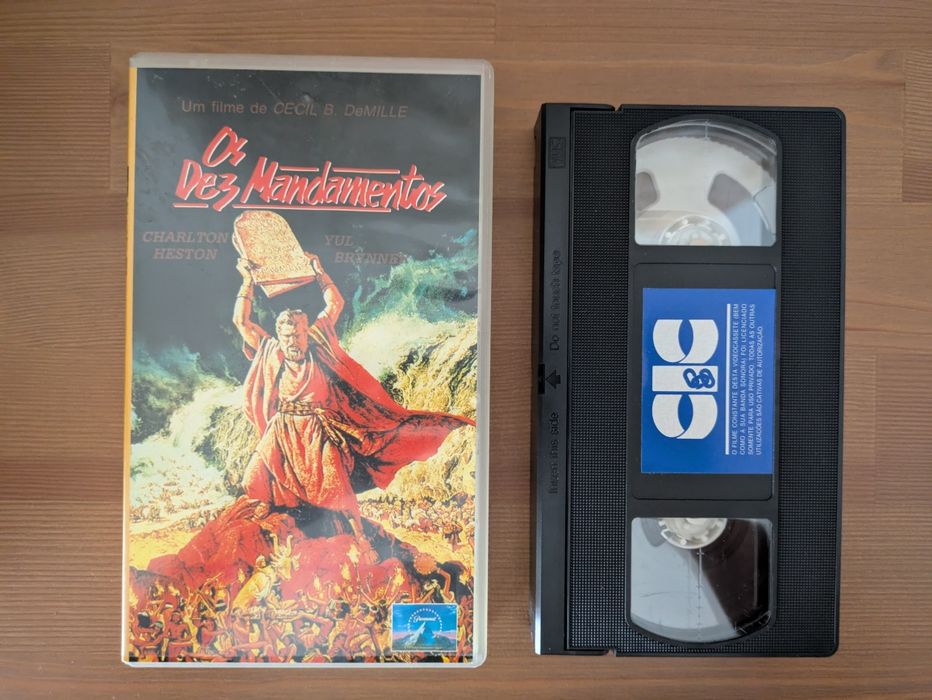 VHS " Os Dez Mandamentos " 1956 (Opt. Estado)
