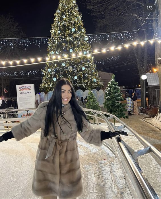 Шуба норкова.     Натуральна