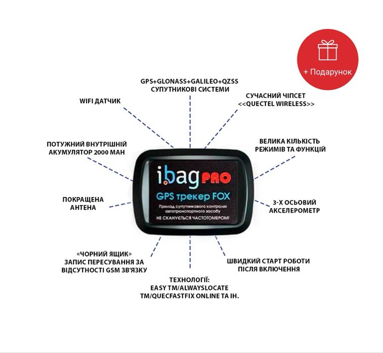 УКР. ВИРОБНИК ® |Міні GPS трекер FOX PRO | Повернення при угоні| -40%!