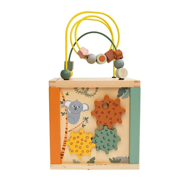 Smiki, kostka edukacyjna, zabawka drewniana smyk ze smyka drewno