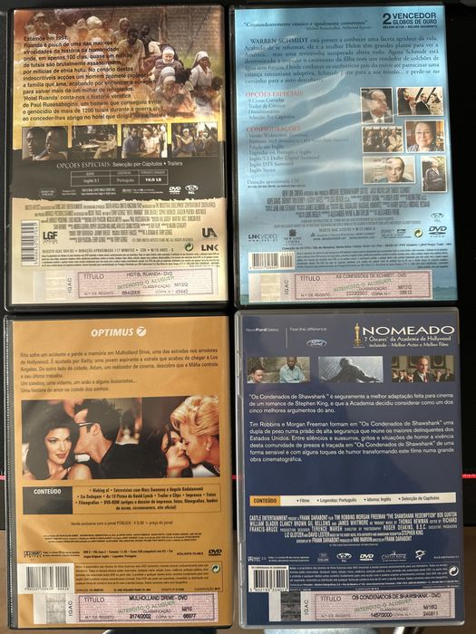 Vários DVDs e Blue Rays originais