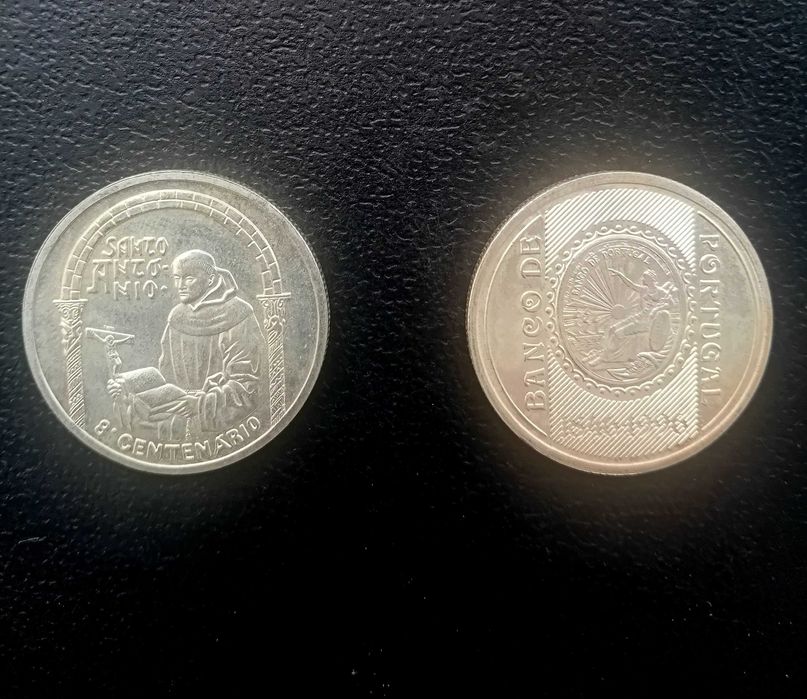 Moedas comemorativas de 500 escudos em prata