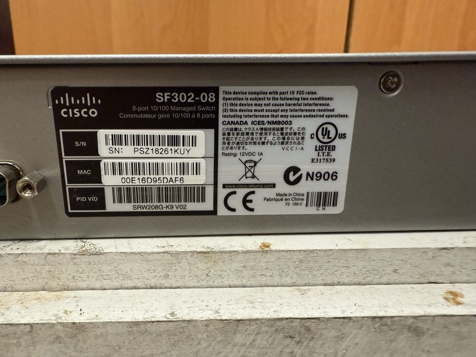 CISCO SRW208G-K9-G5 (SF 302-08) 8x10/100, 2xCombo