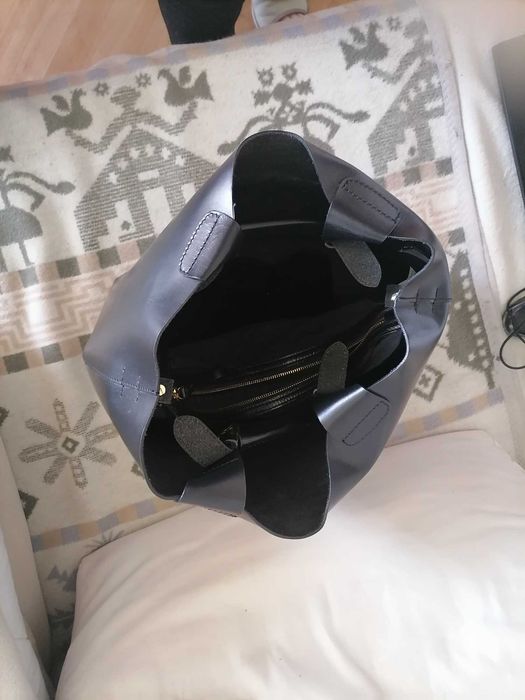 Skórzana torebka shopper wielka ZARA edycja niedostępna