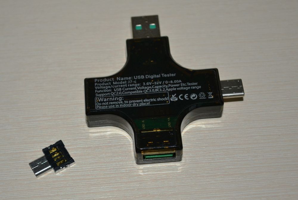 USB тестер J7-c Atorch, кольоровий з графіками, tester, Type-C
