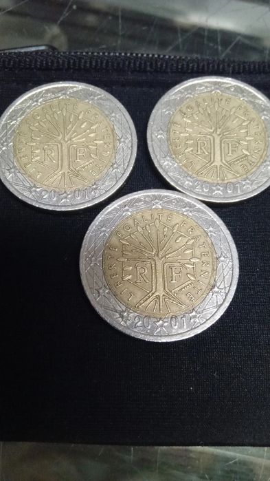 3 Moedas de 2 euros Raras
