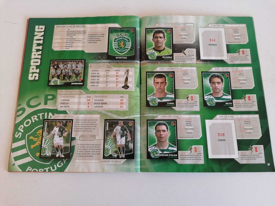 2 Cadernetas Panini Futebol 2005/06