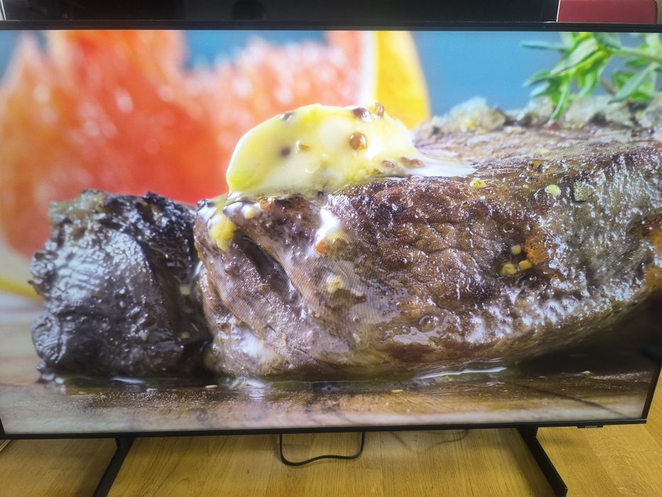 Телевизор Заводская  плёнка на экране QLED Samsung  4K QE50Q60 з ГОЛОС