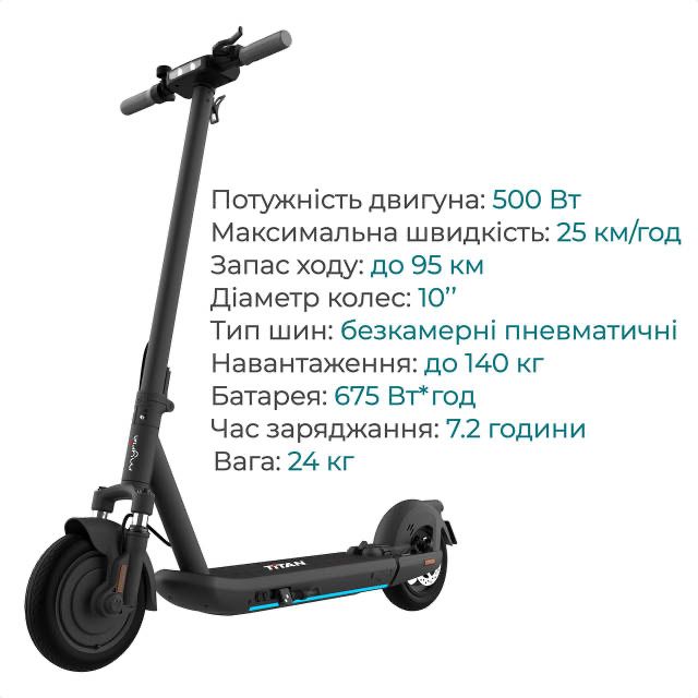 Електросамокат Myria  Titan Black
