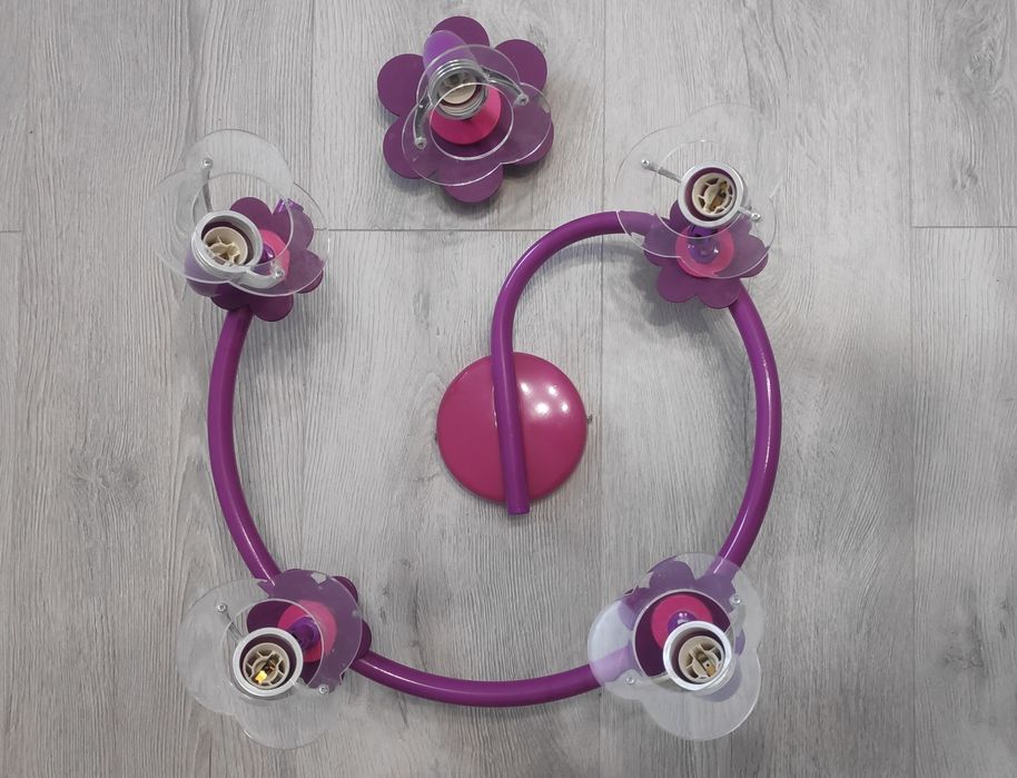 Komplet Lampa klosz sufitowa plus kinkiet ścienny