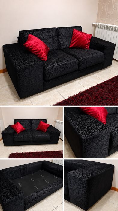 Sofá preto clássico