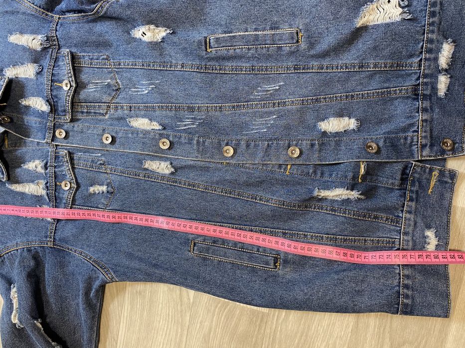 Джинсова куртка подовжена