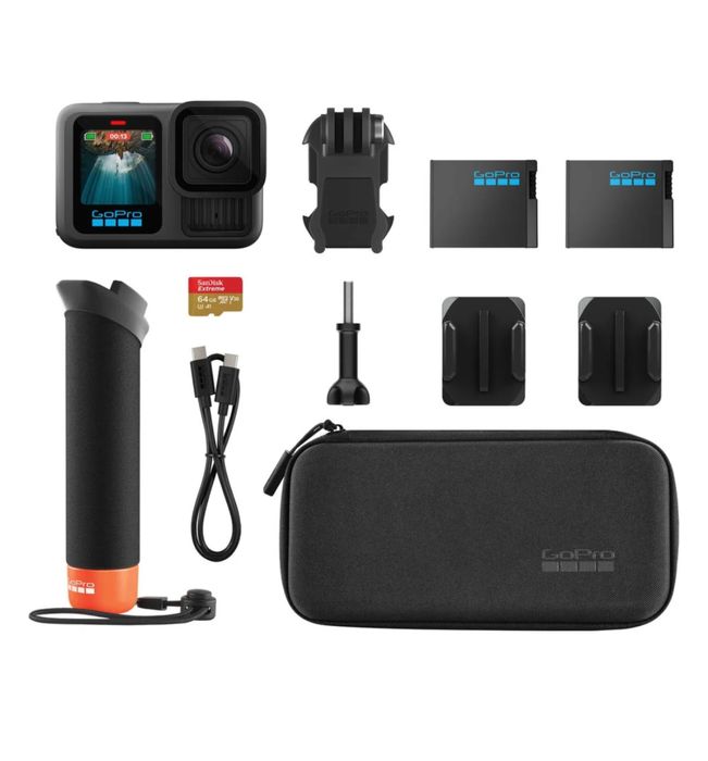 GOPRO HERO 13 Hard Bundle (5.3K - 27 MP - Wi-Fi e Bluetooth)