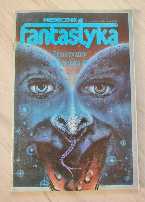 Unikat! Debiut Wiedźmin A. Sapkowski, jak nowa nigdy nie czytana Fantastyka nr 12/1986!