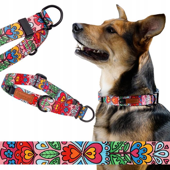 półzaciskowa obroża dla yorka chihuahua pomeraniana 20-27 cm  różowa