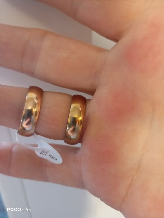 Обручка жіноча 16,17, 18, 19,20,21 розмір (медичне золото)