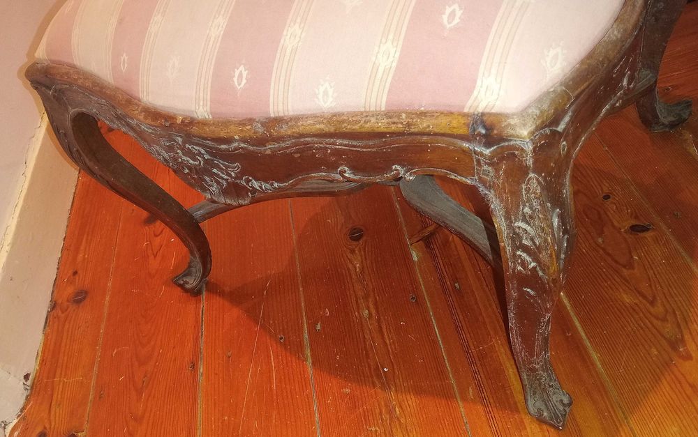 Antigo Banco Banqueta Luis XV