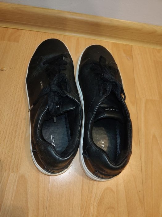 Czarne skórzane sneakersy Gant Mc Julien