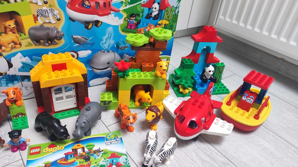 Lego DUPLO 10805 Dookoła świata kompletny zestaw karton instrukcja samolot statek 163 elementy