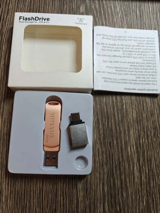 Pamięć Flash USB 3 w 1 256 GB iOS, Android  O374